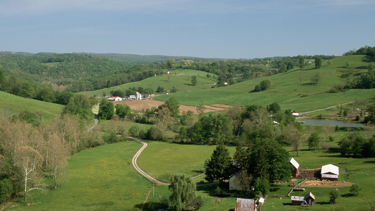 Landscape in West Virginia