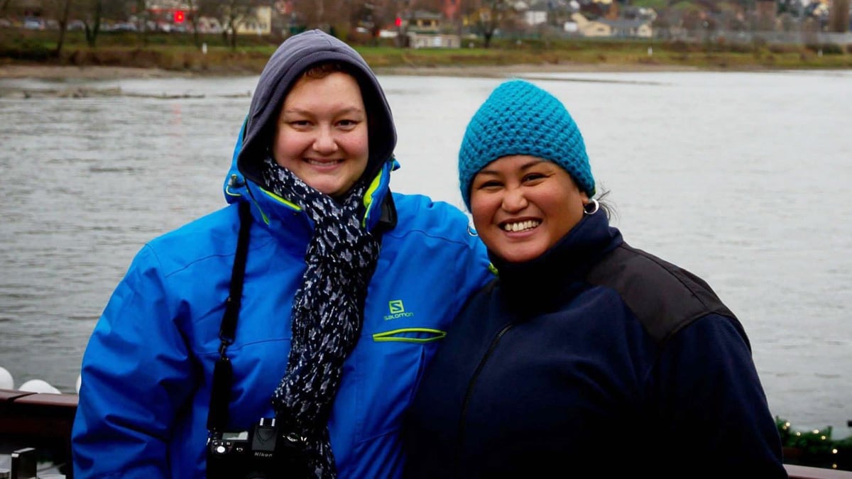 Joni Lei and her wife, Hannah
